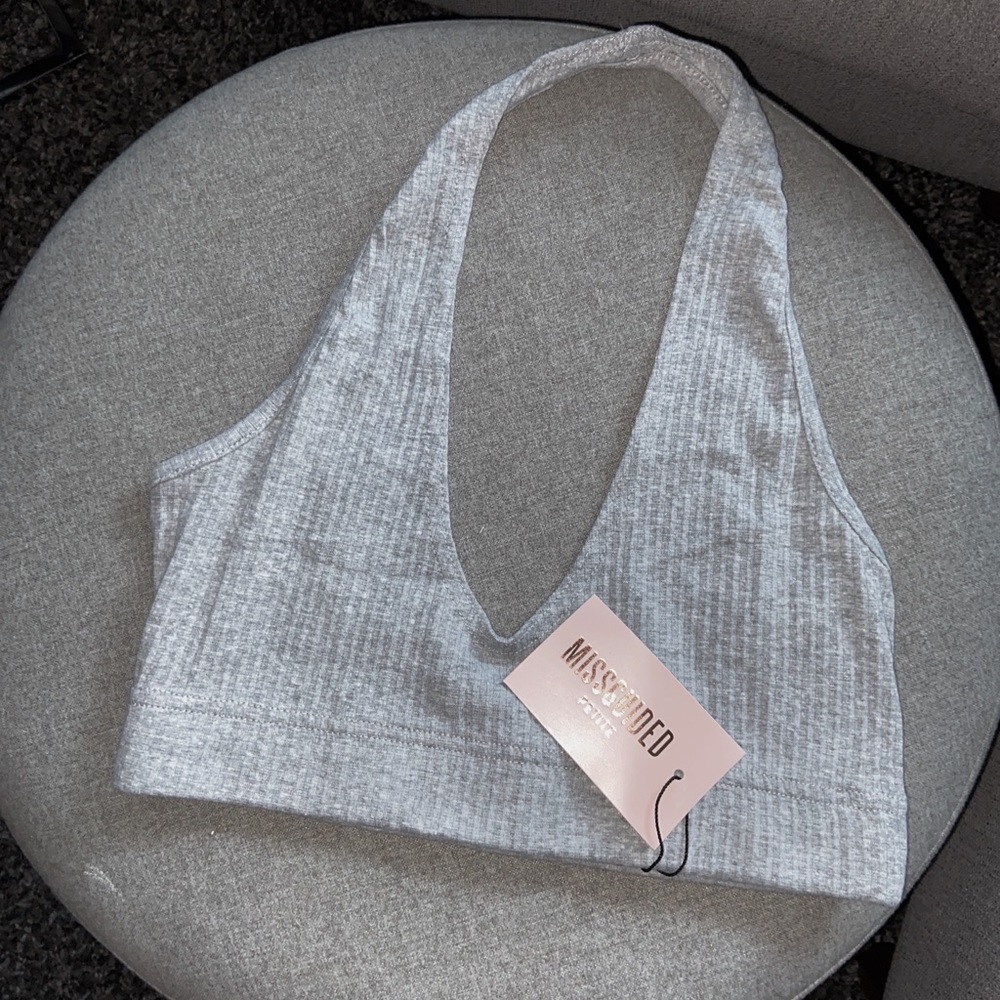 SOLD - MISSGUIDED Halter Cropped Top